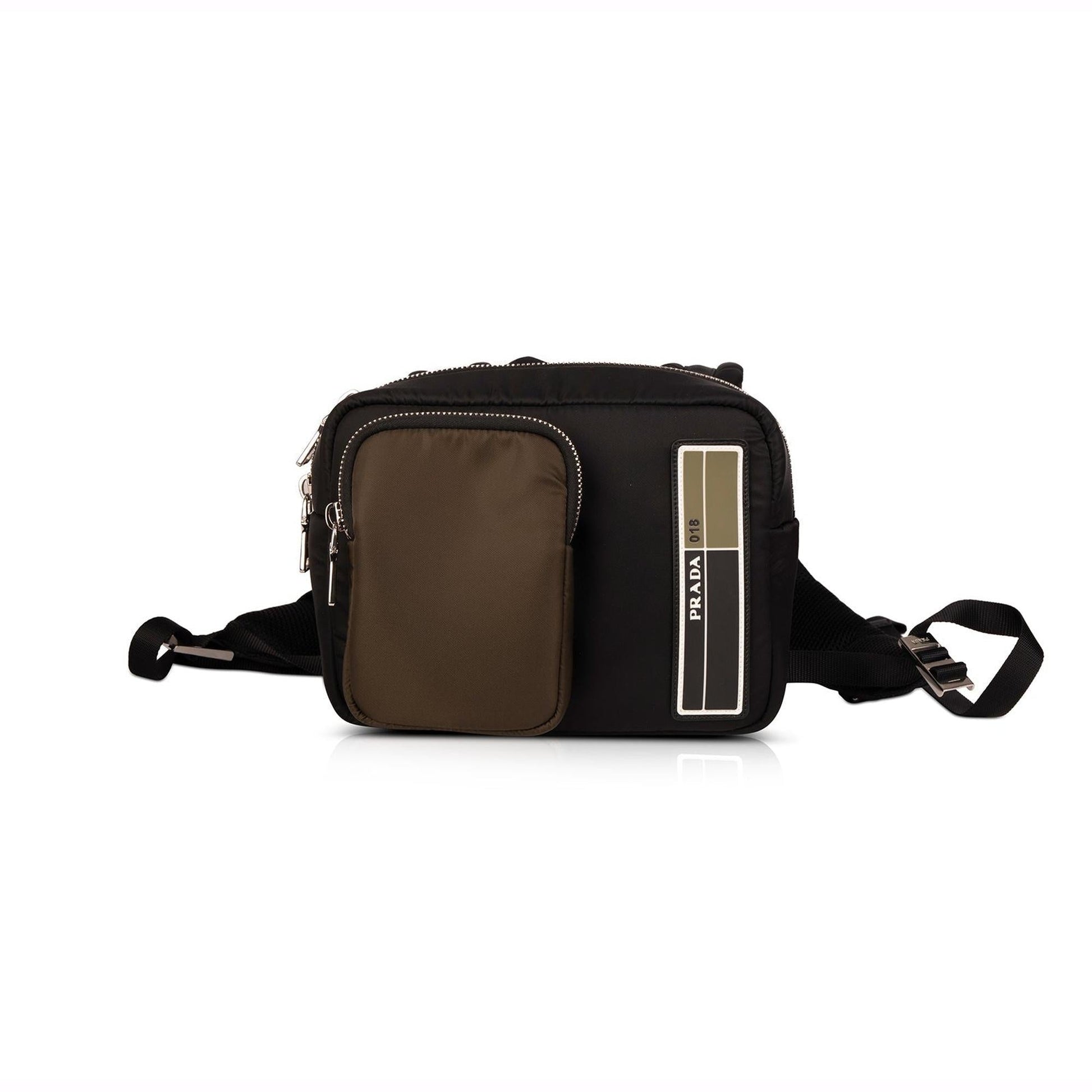 Prada Small Logo Patch Tessuto Nylon Backpack