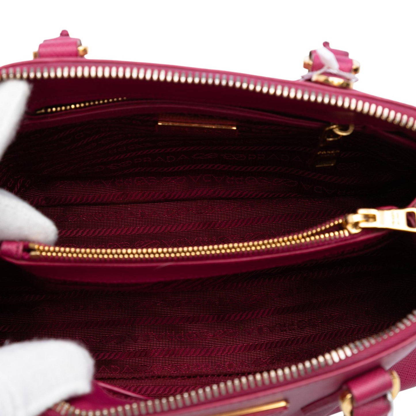 Prada Small Saffiano Lux Promenade Satchel
