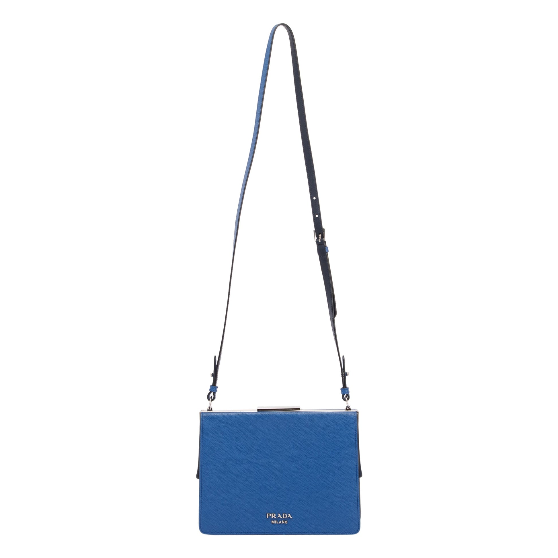 Prada Small Saffiano Patch Comics Light Frame Shoulder Bag