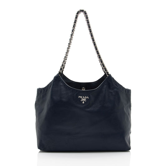 Prada Saffiano Soft Chain Tote (SHF-cQmxTO)