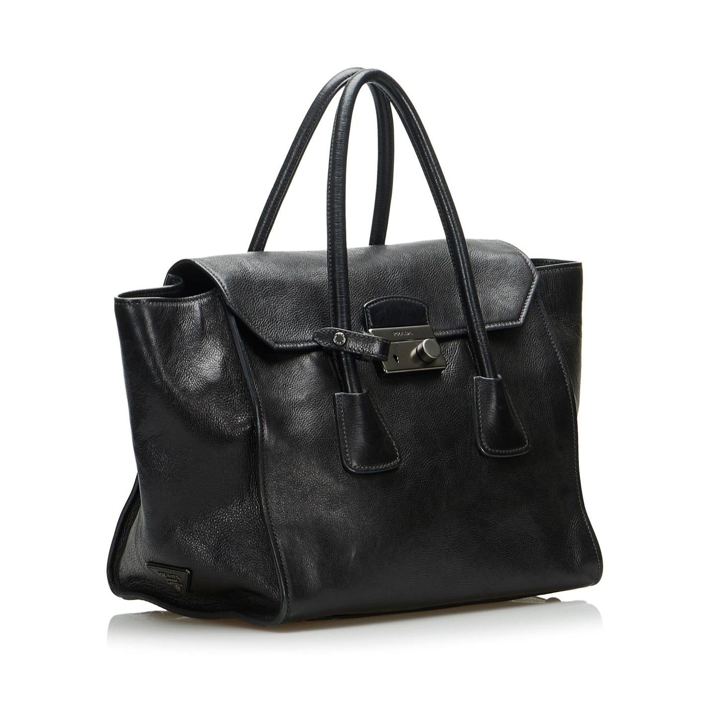 Prada Sound Lock Satchel (SHG-kwP9Bq)