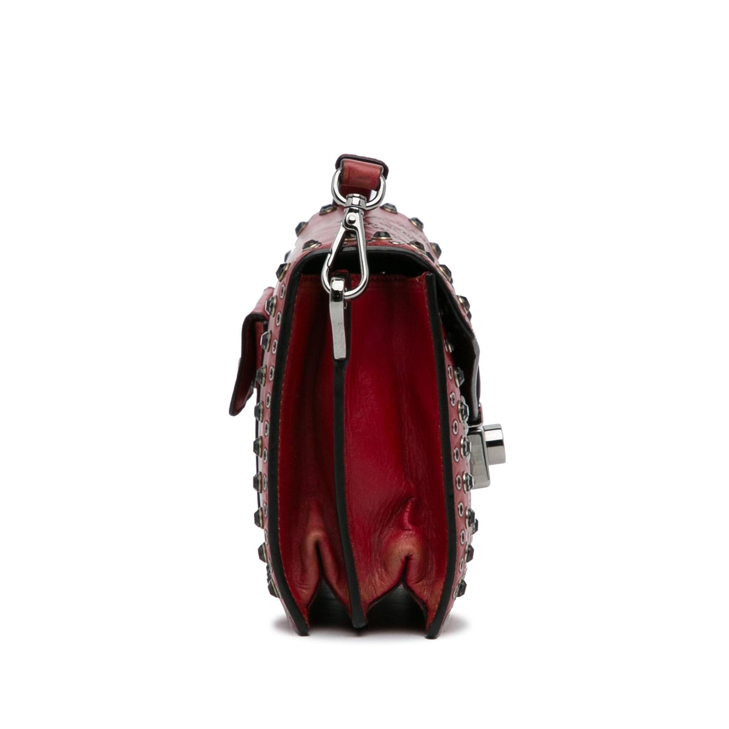 Prada Studded Grommet Sound Lock Crossbody Bag (SHG-DtBWaa)