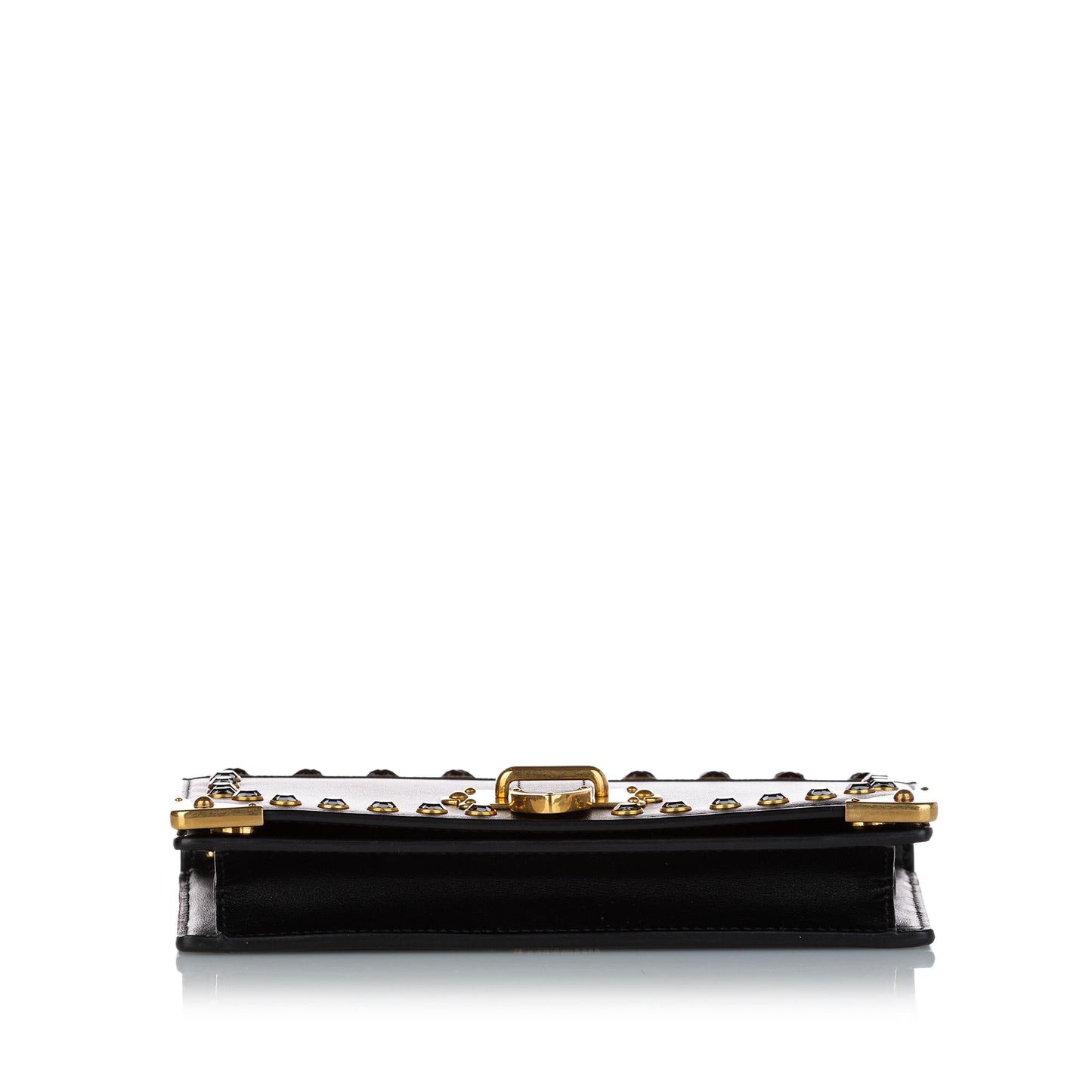 Prada Studded Mini Cahier Leather Crossbody Bag (SHG-nYkhHQ)