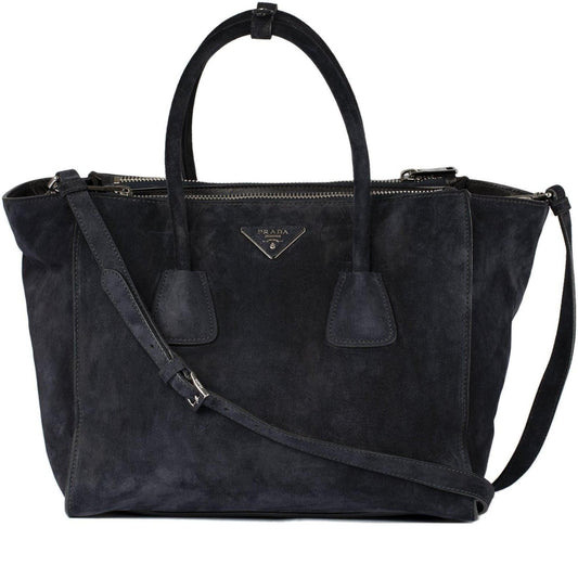 Prada Suede Twin Pocket Tote