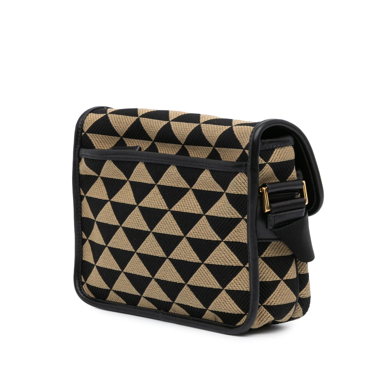 Prada Symbole Double Buckle Messenger Bag