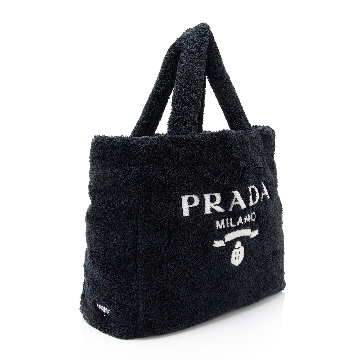 Prada Terry Cloth Logo Tote