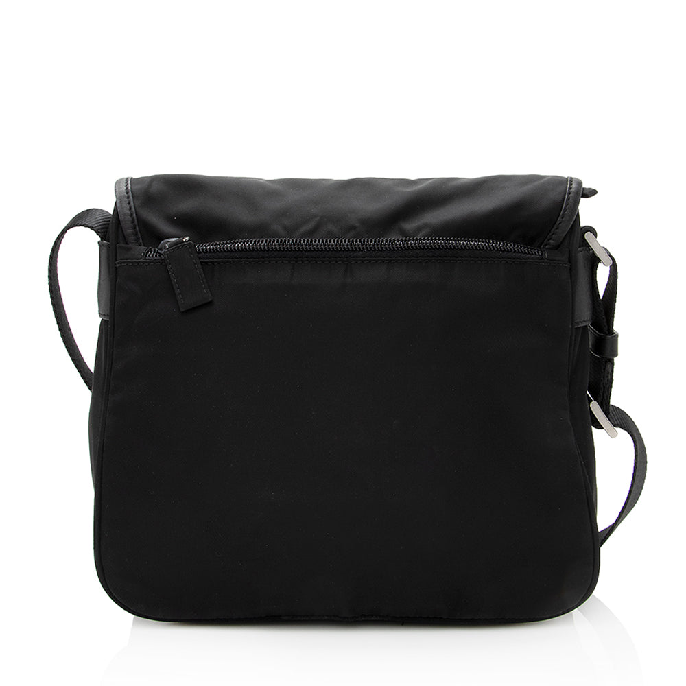 Prada Tessuto Buckle Messenger Bag (SHF-20126)