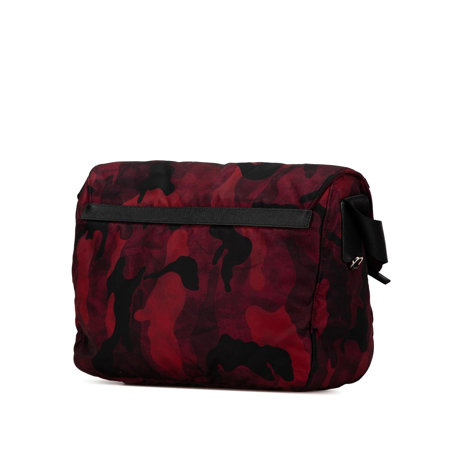 Prada Tessuto Camouflage Zip Double Buckle Messenger Bag (SHG-8MueOz)