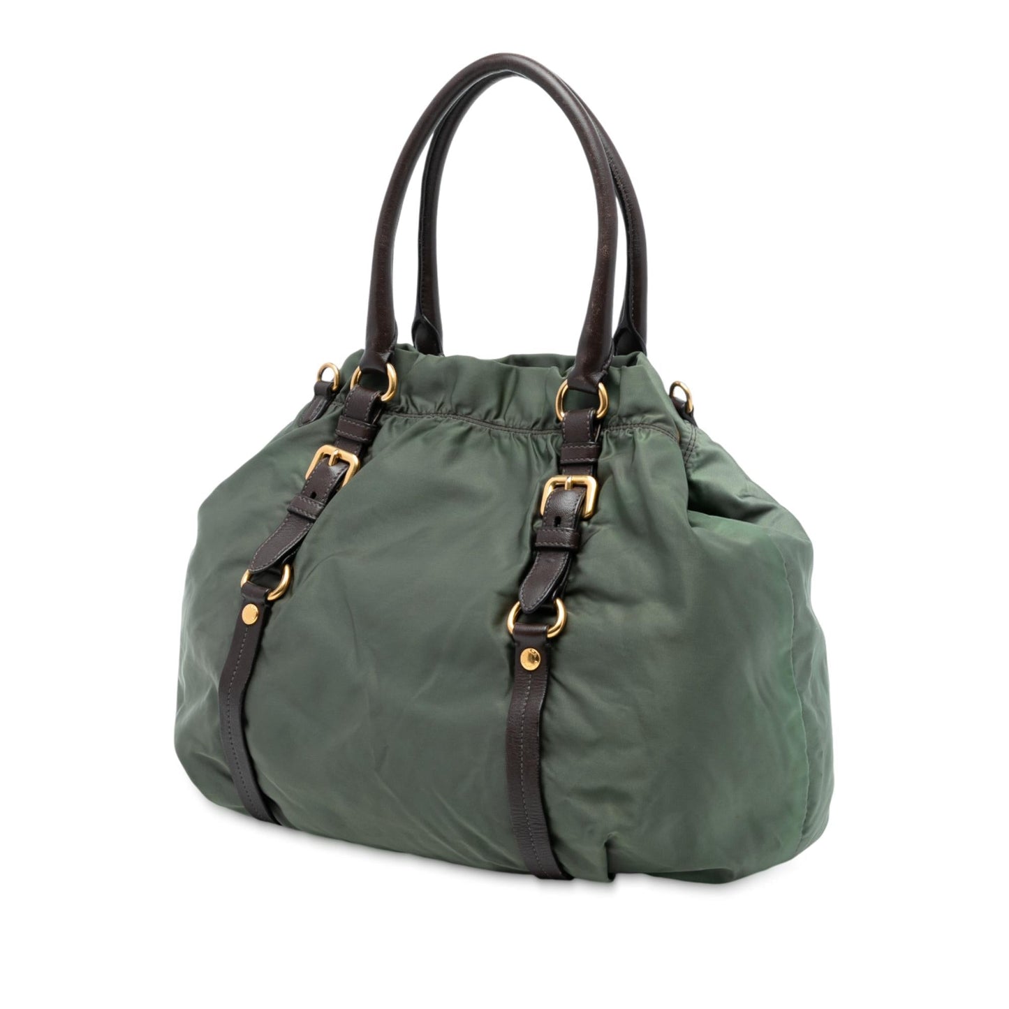 Prada Tessuto Canapa Logo Satchel