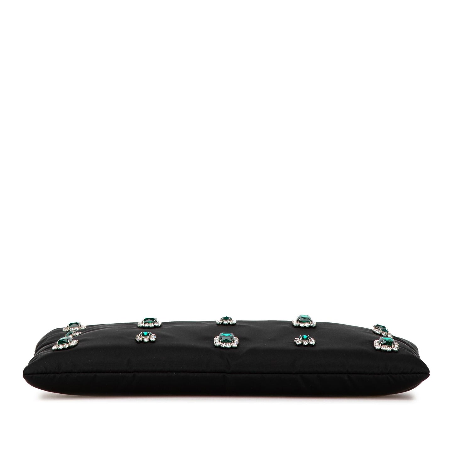 Prada Tessuto Catene Crystal Embellished Chain Crossbody