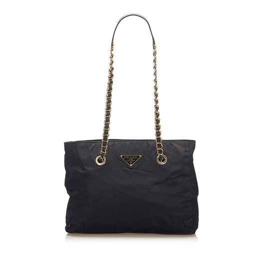 Prada Tessuto Chain Tote Bag ( )
