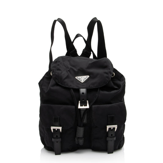 Prada Tessuto Double Pocket Small Backpack (SHF-wNk9mi)