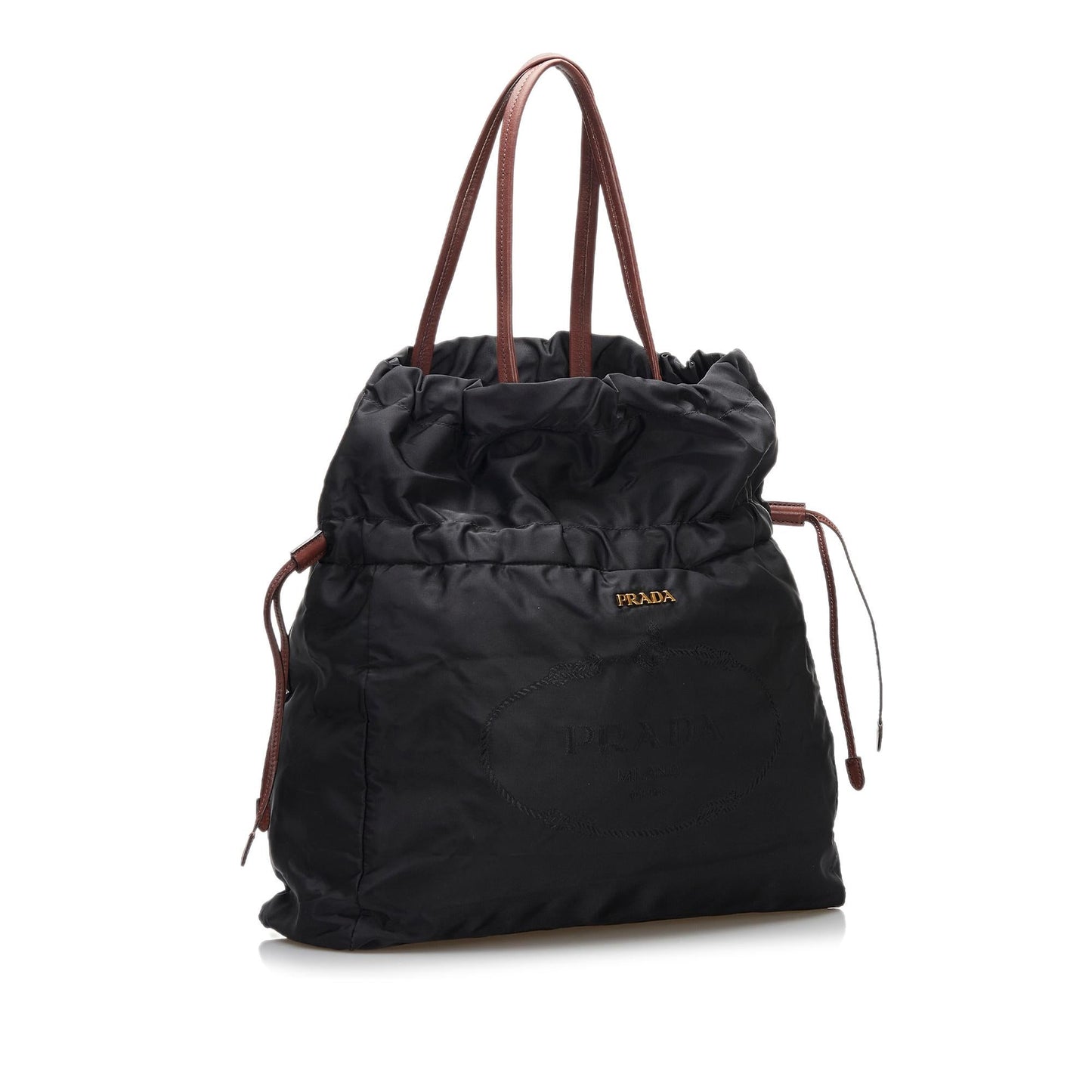 Prada Tessuto Drawstring Tote (SHG-doD2Ev)
