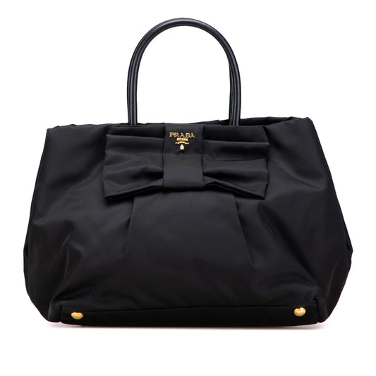 Prada Tessuto Fiocco Bow Tote