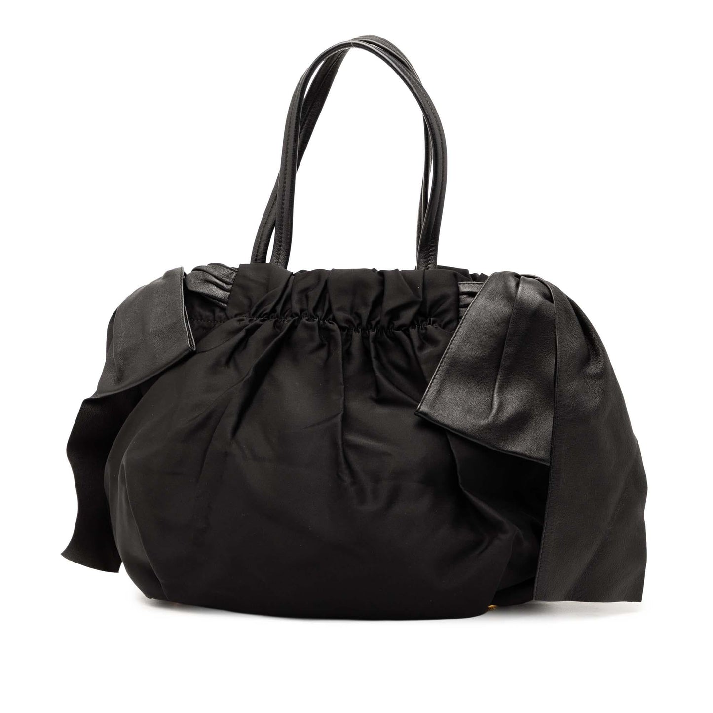 Prada Tessuto Logo Bow Satchel