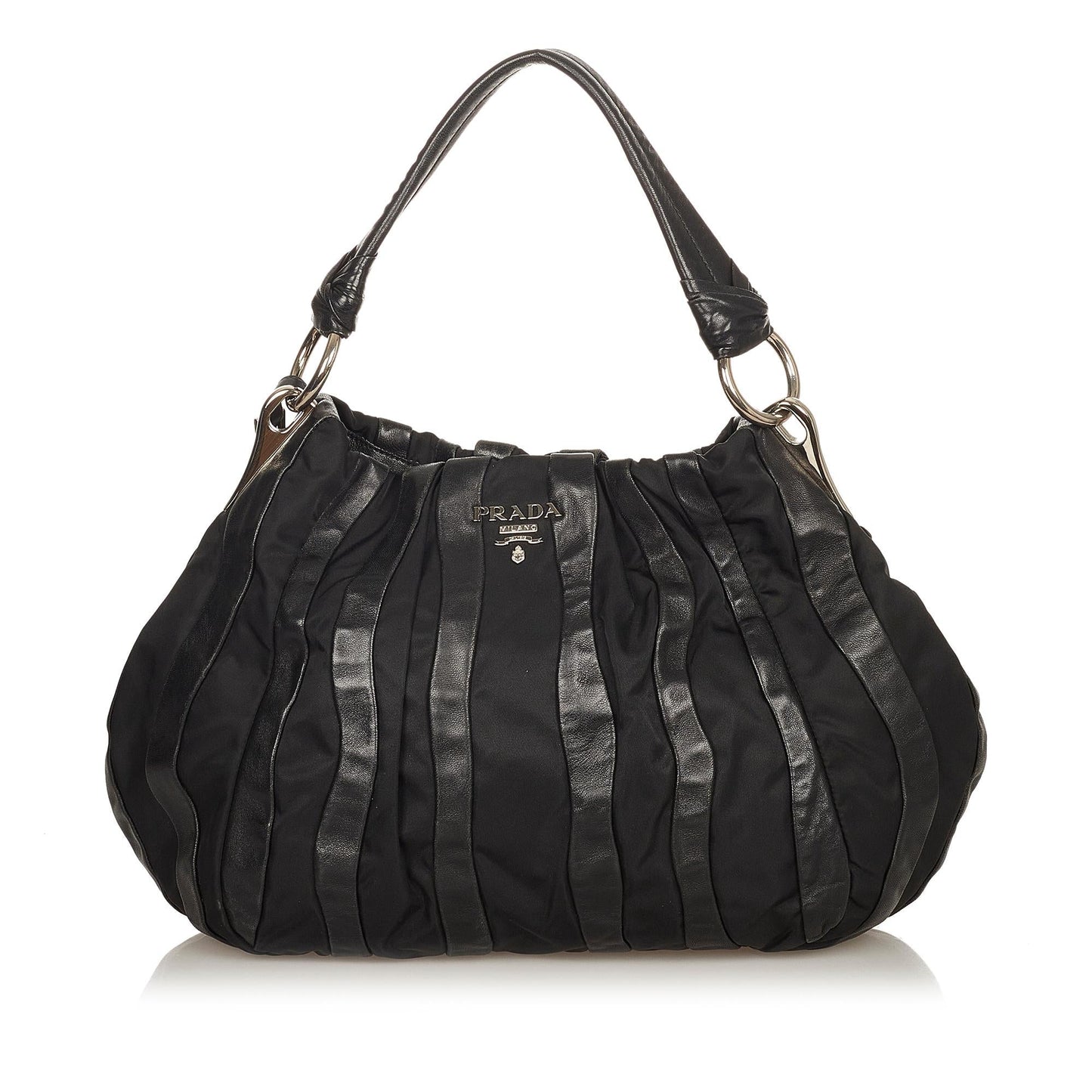 Prada Tessuto Nappa Waves Hobo Bag (SHG-24967)
