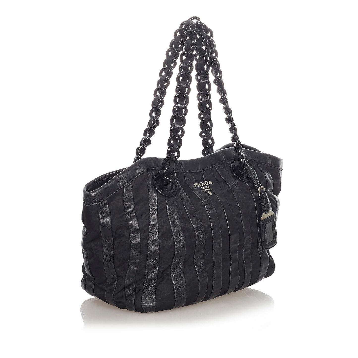Prada Tessuto Nappa Waves Tote Bag (SHG-31936)