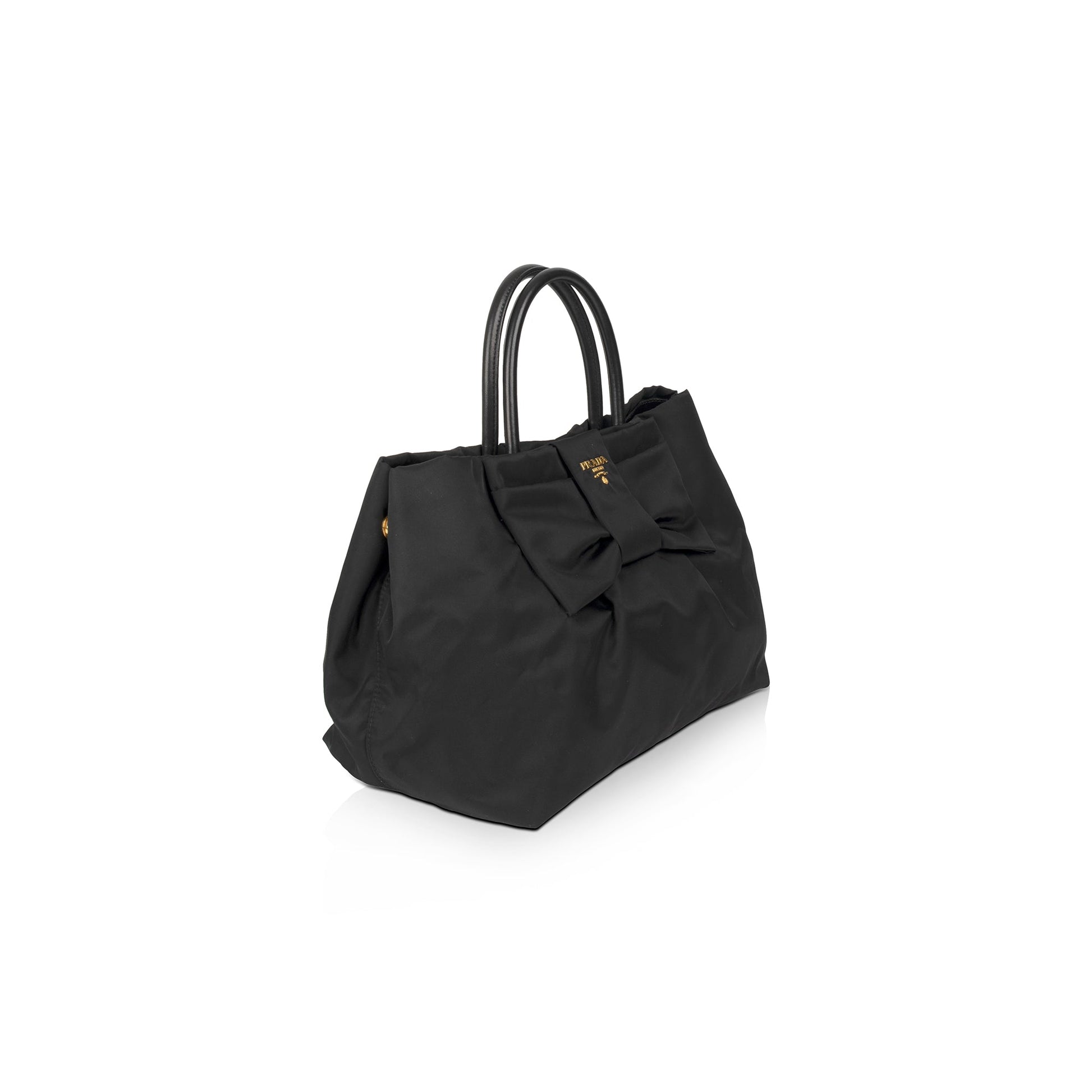 Prada Tessuto Nylon Bow Tote