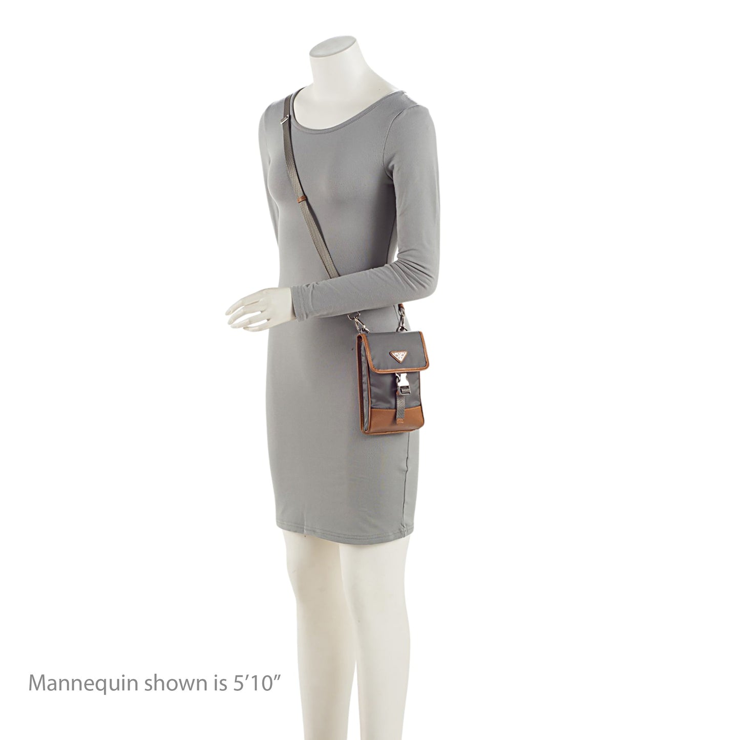 Prada Tessuto Saffiano Phone Crossbody (SHF-Ho2RHY)