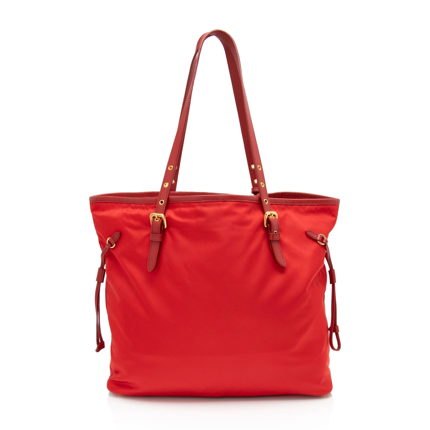 Prada Tessuto Saffiano Drawstring Tote (SHF-qG4m7p)