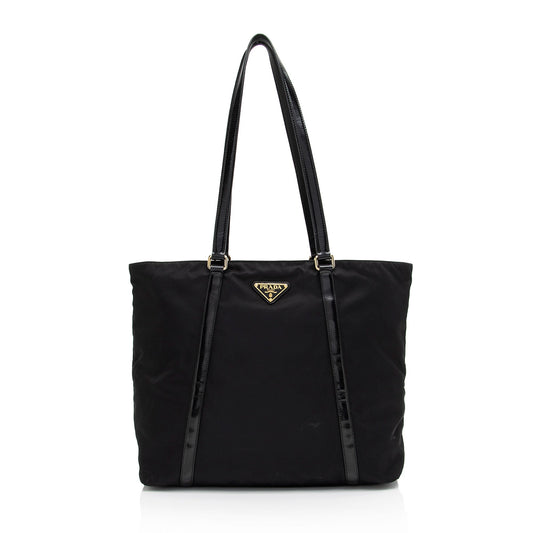 Prada Tessuto Spazzolato Tote (SHF-Z2HRY5)