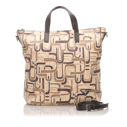 Prada Tessuto Stampato Tote ( )