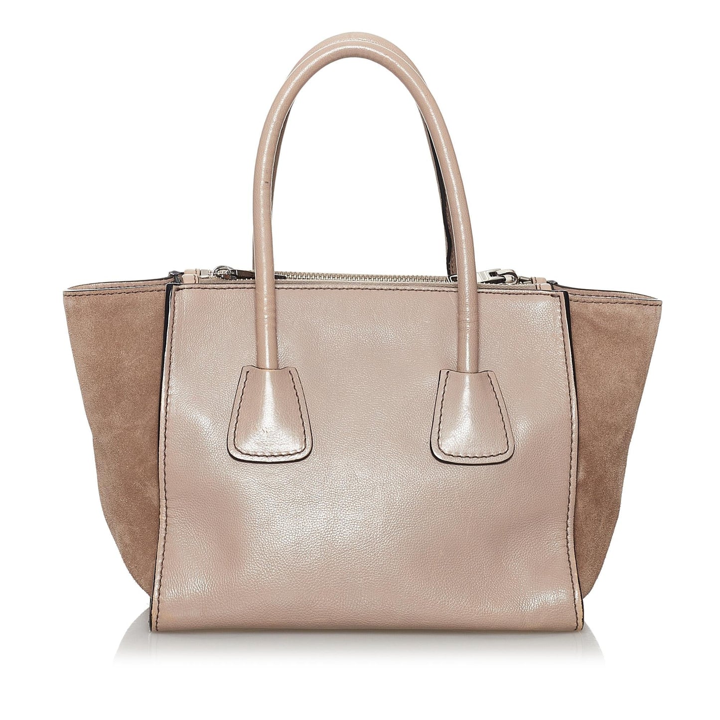 Prada Twin Pocket Leather Satchel (SHG-29876)