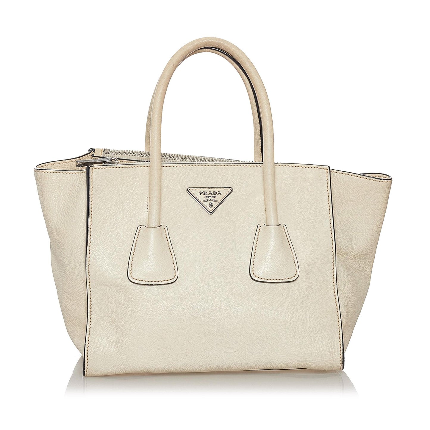 Prada Twin Pocket Leather Satchel (SHG-33296)