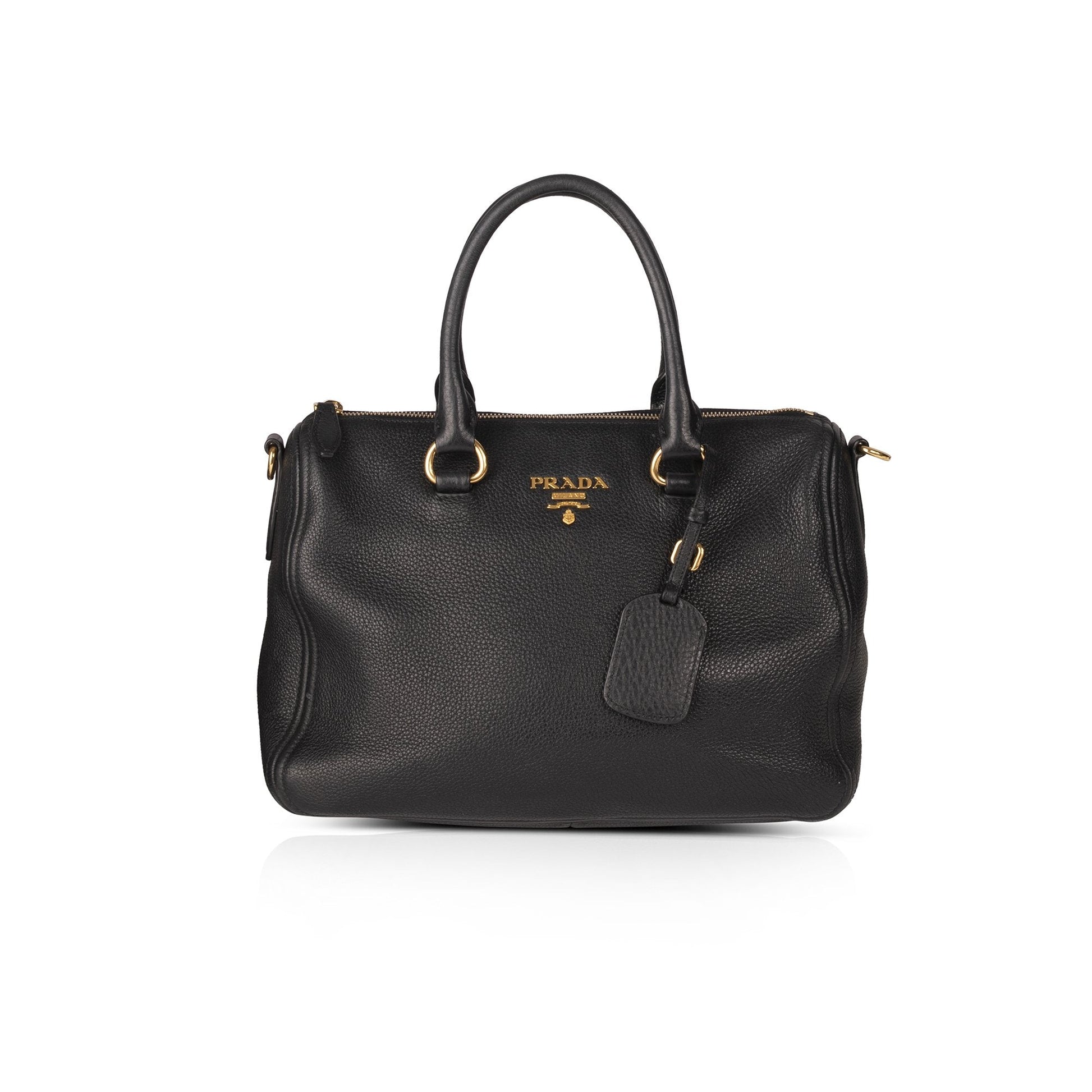Prada Vitello Daino Boston Bag