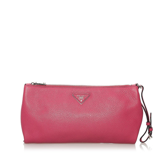 Prada Vitello Daino Clutch Bag (SHG-32199)
