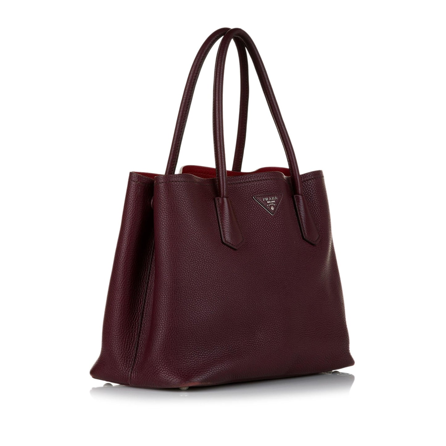 Prada Vitello Daino Cuir Double Satchel (SHG-33792)