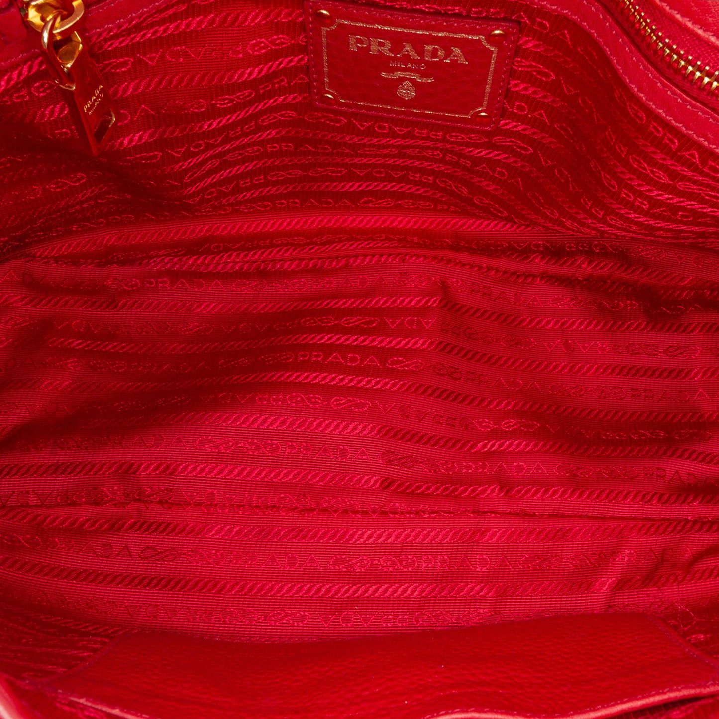 Prada Vitello Daino Double Buckle Messenger Bag
