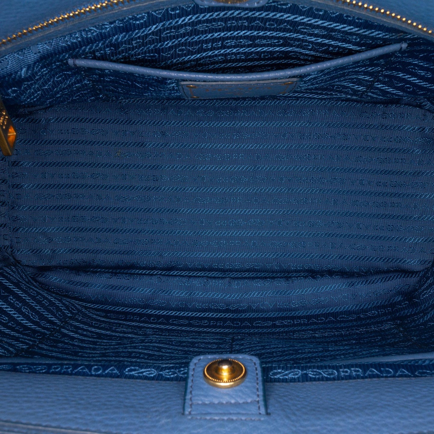 Prada Vitello Daino Double Zip Convertible Tote