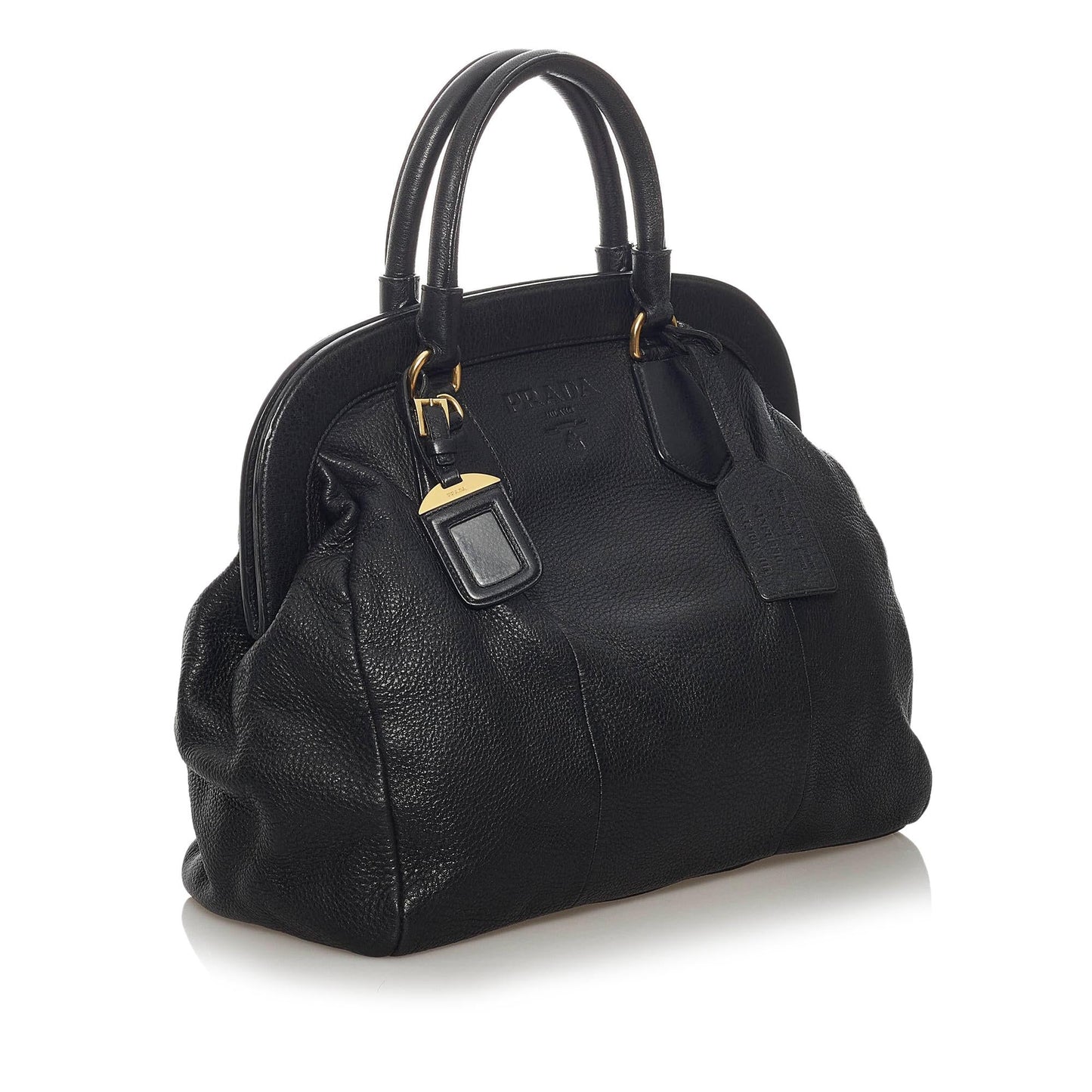 Prada Vitello Daino Frame Tote Bag (SHG-29025)