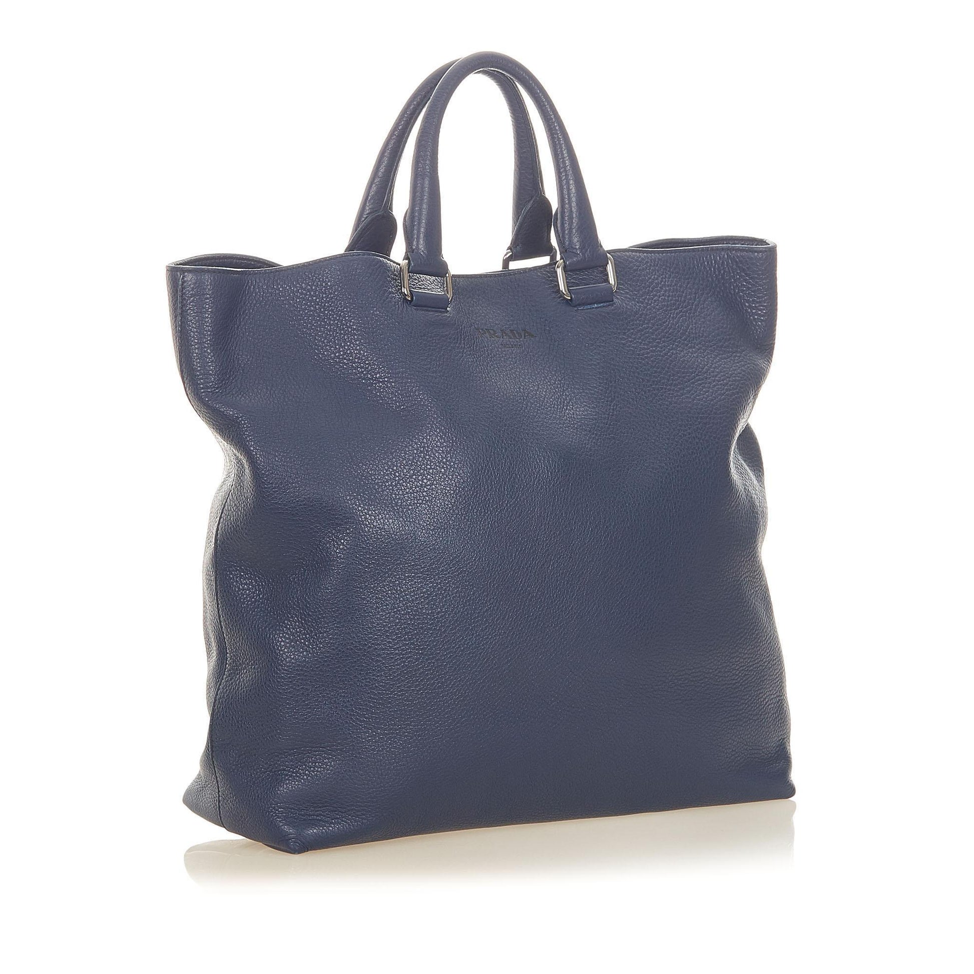 Prada Vitello Daino Leather Tote Bag ( )