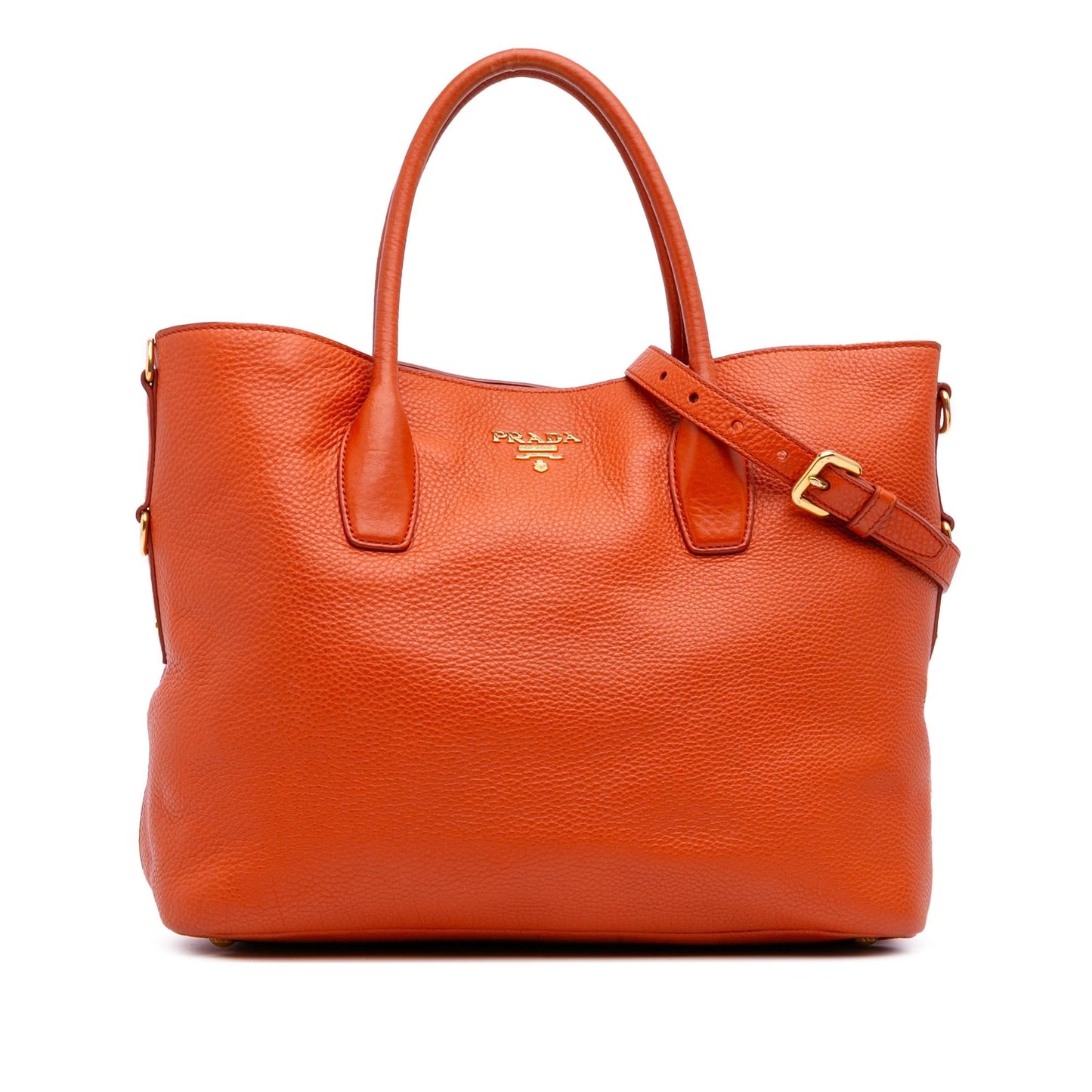 Prada Vitello Daino Open Convertible Tote