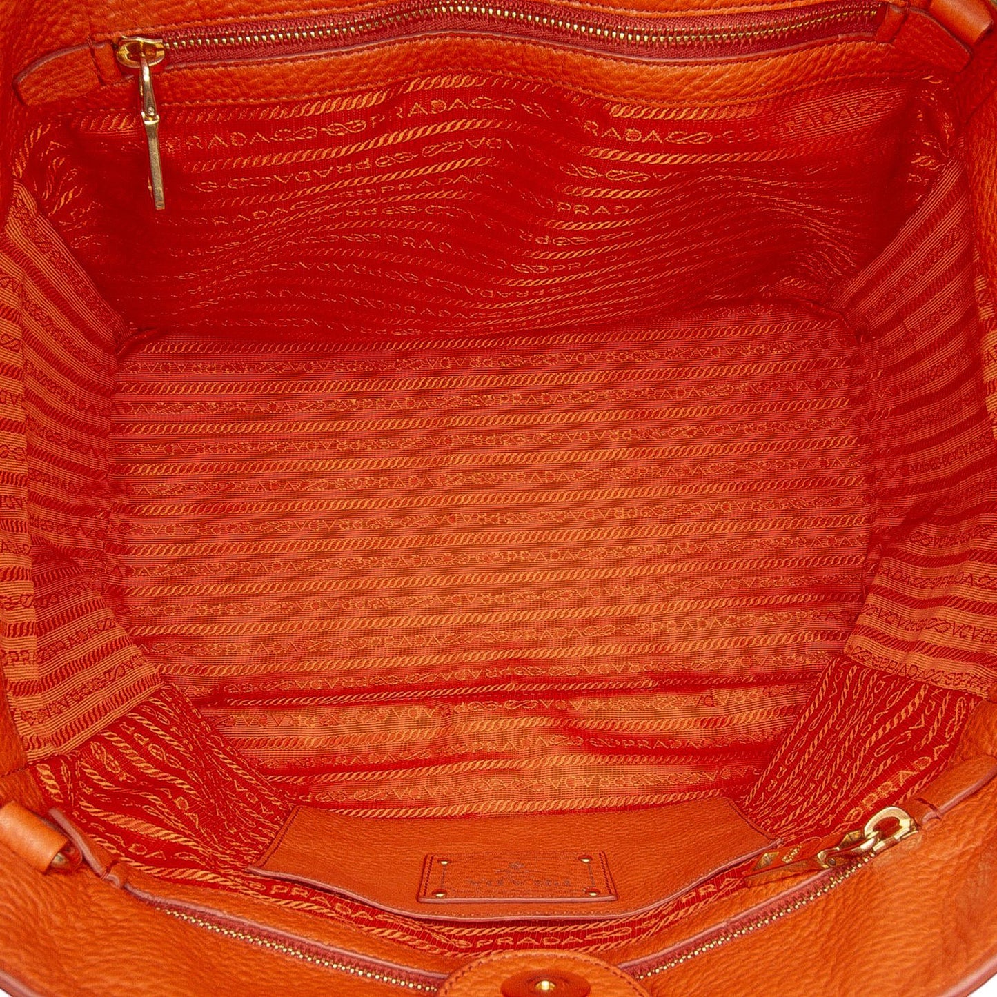 Prada Vitello Daino Open Convertible Tote