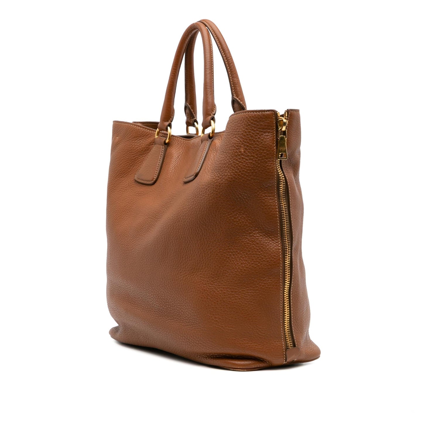 Prada Vitello Daino Open Convertible Tote