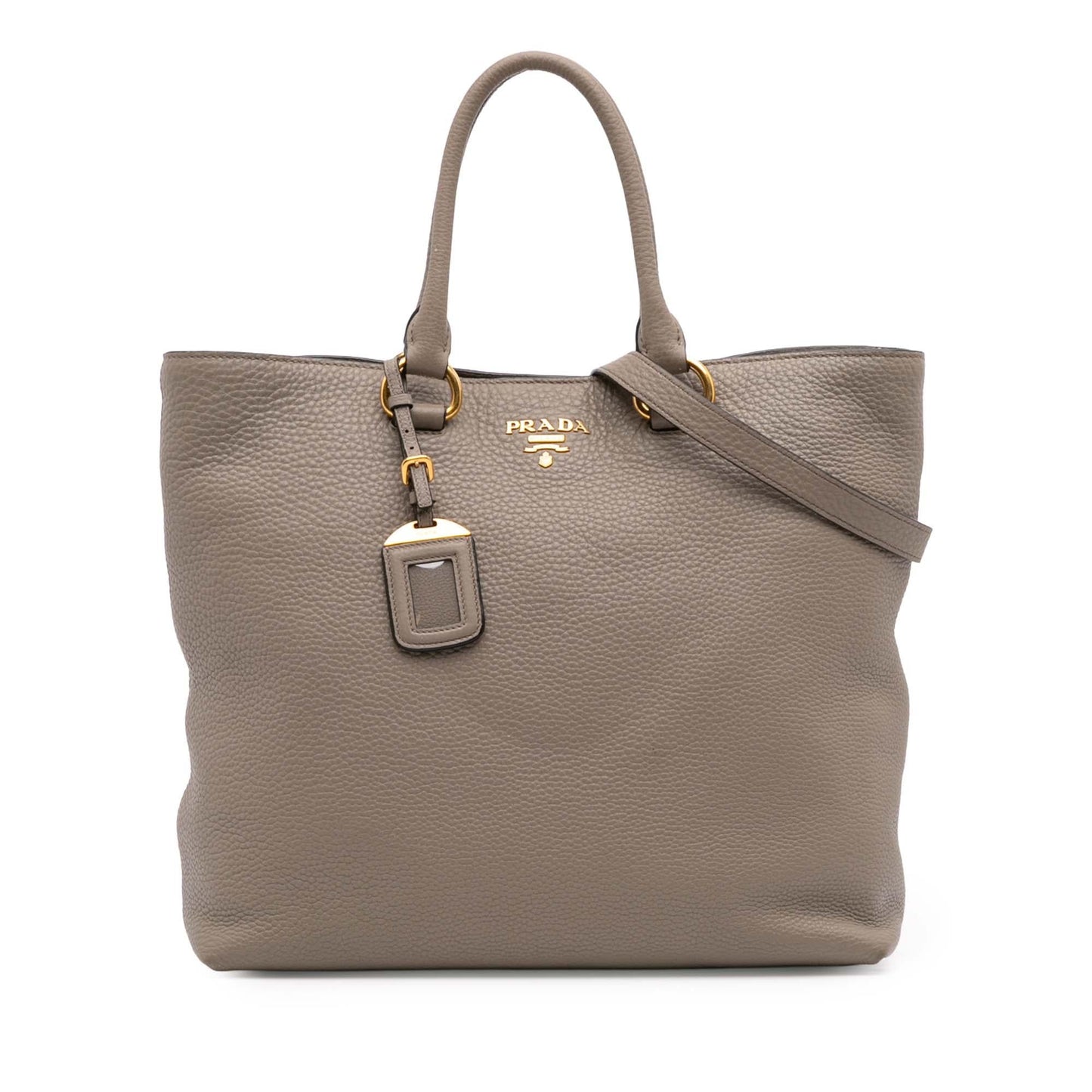 Prada Vitello Daino Open Convertible Tote