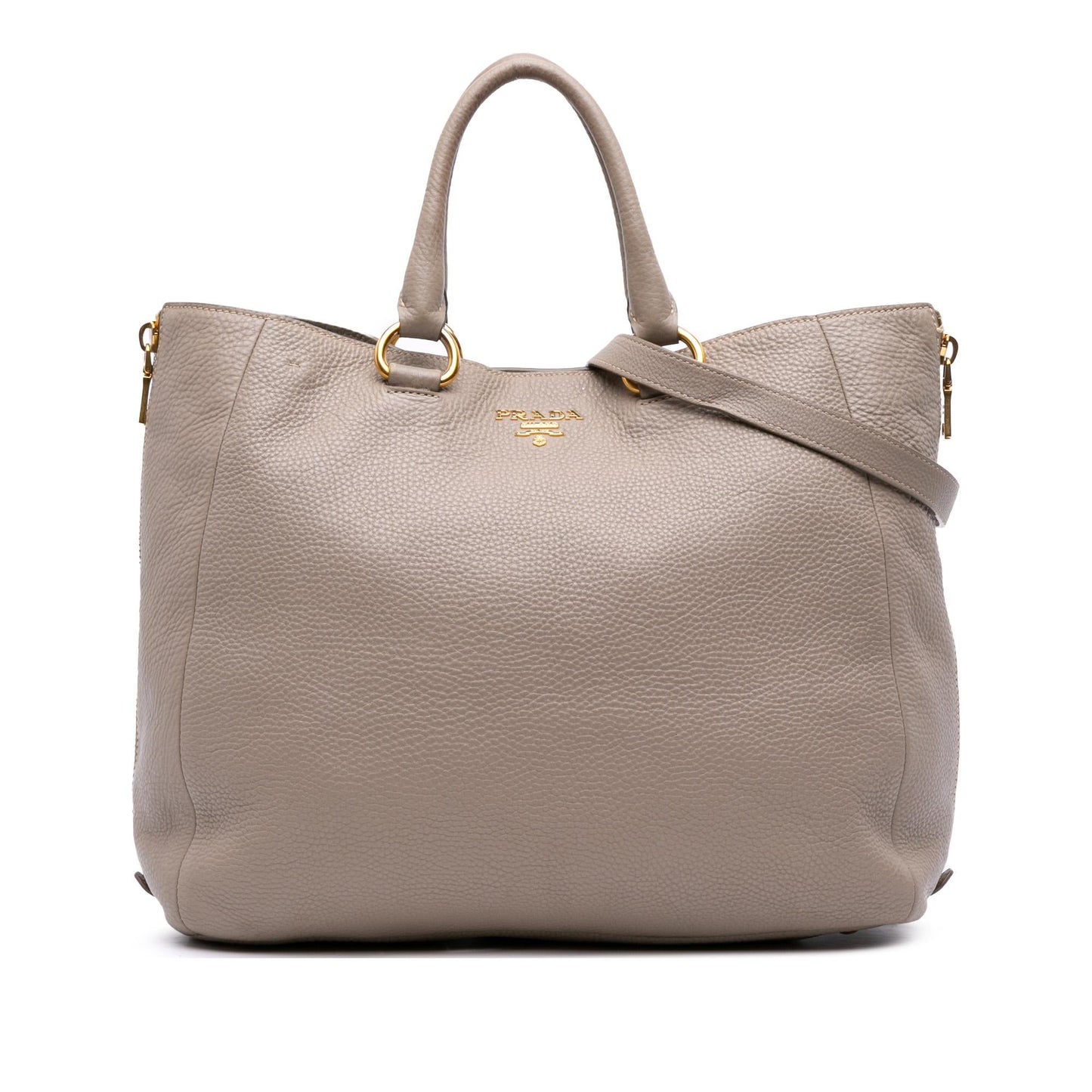 Prada Vitello Daino Open Convertible Tote