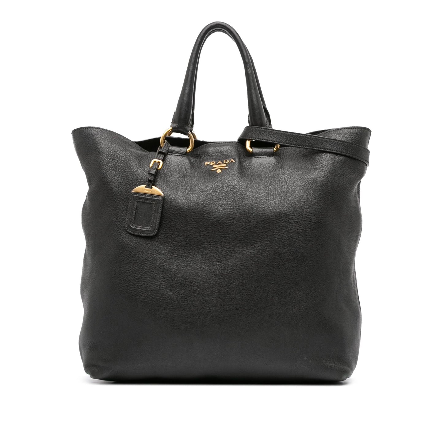 Prada Vitello Daino Open Convertible Tote