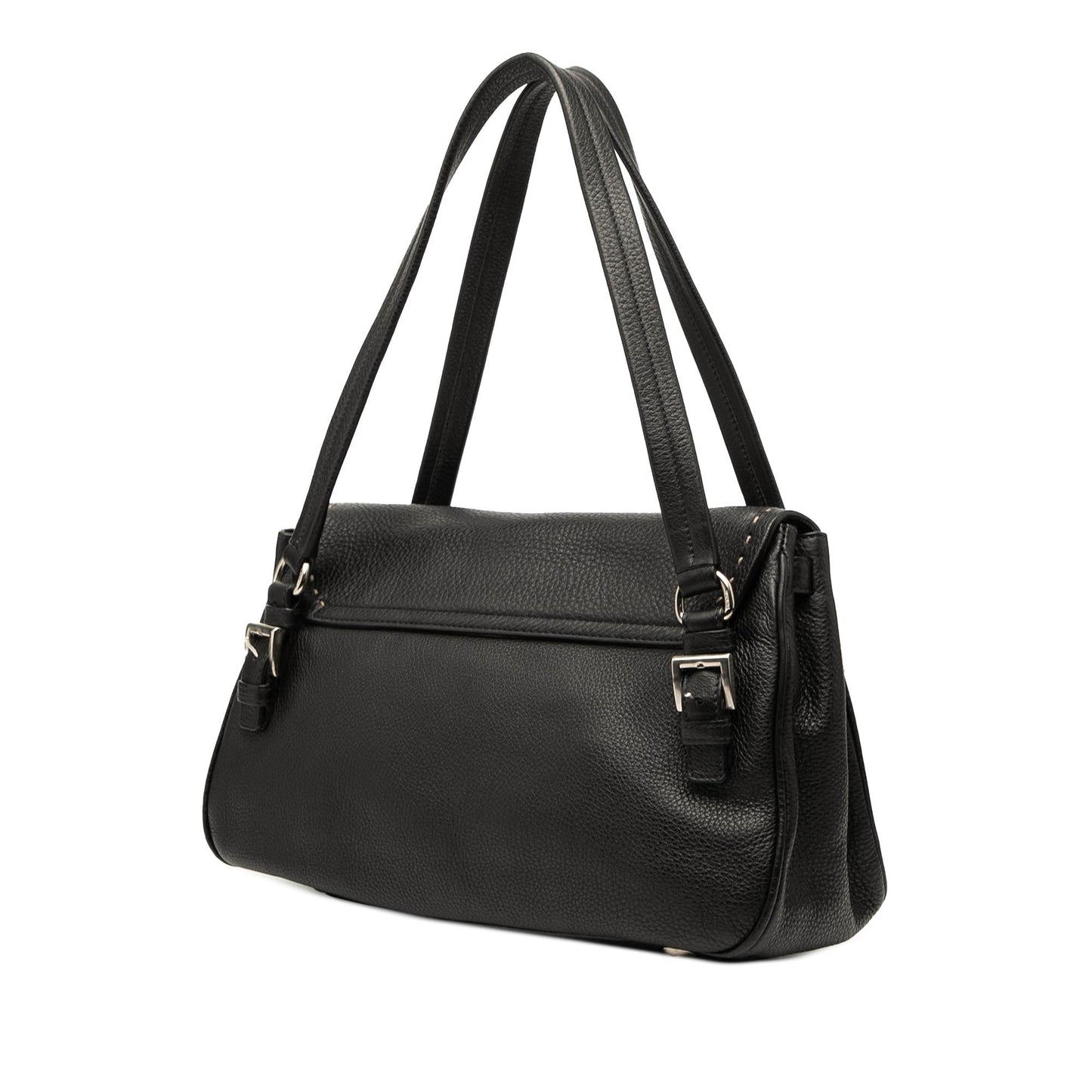 Prada Vitello Daino Pushlock Flap