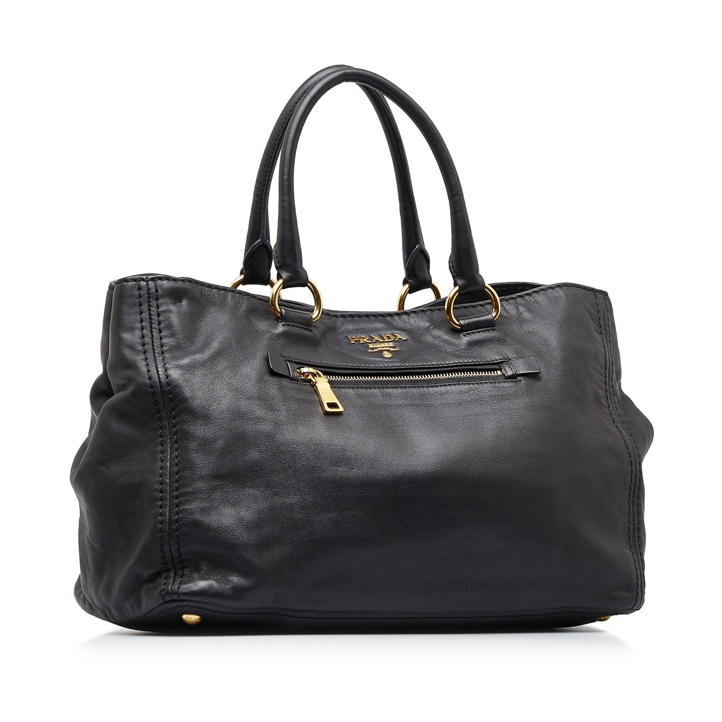Prada Vitello Daino Satchel (SHG-BykW3U)