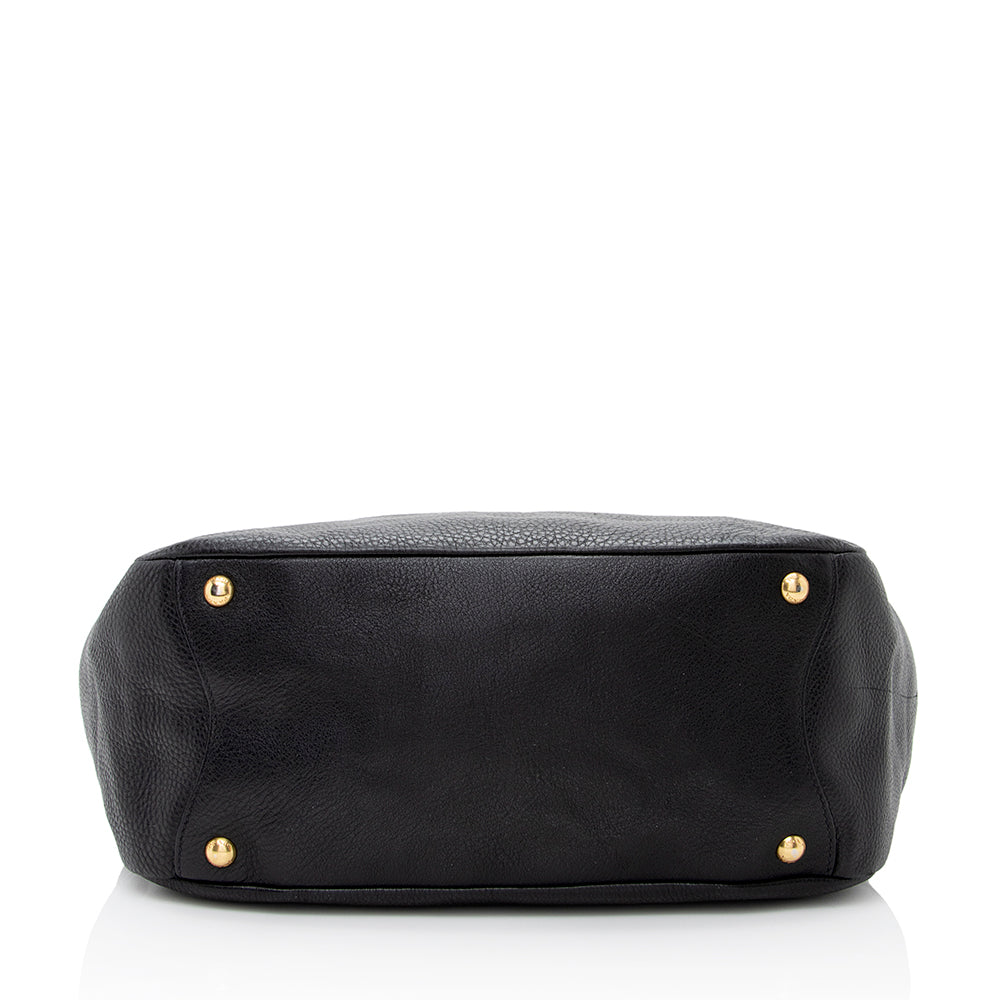 Prada Vitello Daino Side Pocket Hobo (SHF-21901)
