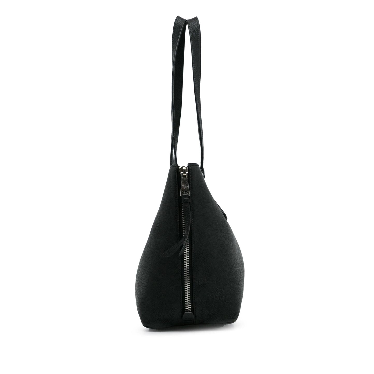 Prada Vitello Daino Side Zip Tote (SHG-G8aLLR)