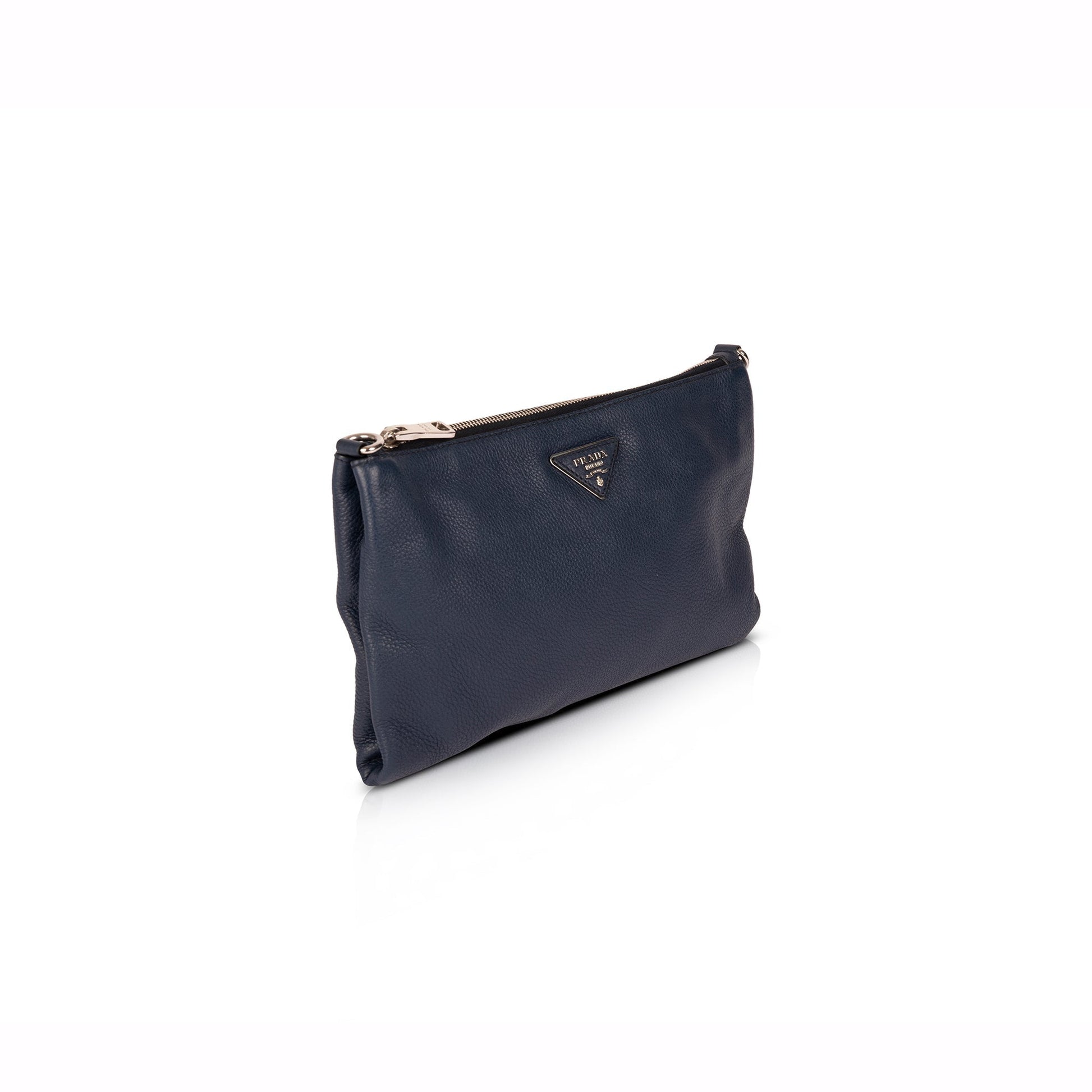 Prada Vitello Daino Zip Crossbody Bag