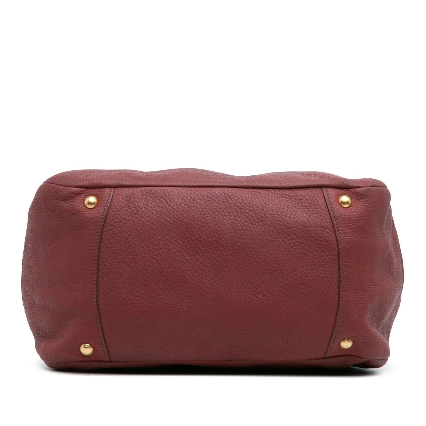 Prada Vitello Daino Zip Top Satchel