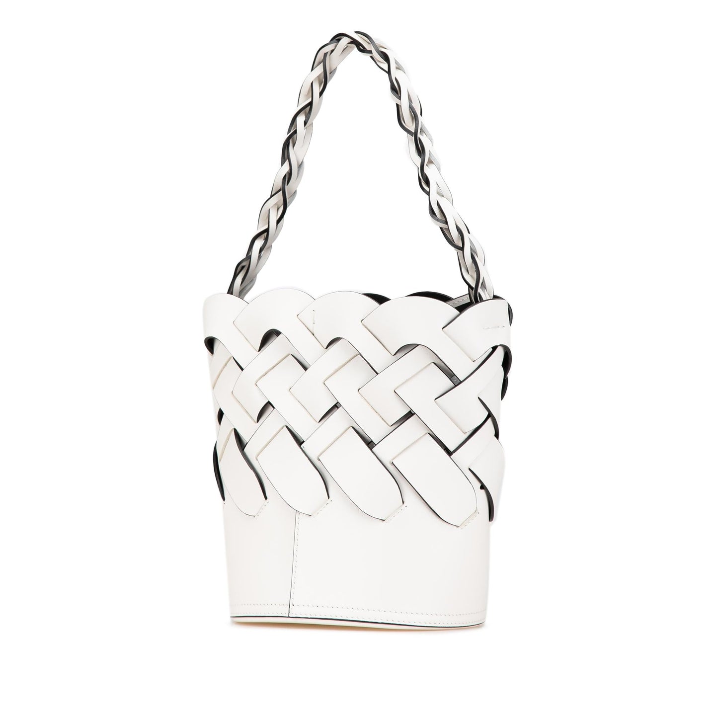 Prada Vitello Intreccio Tress Bucket Bag
