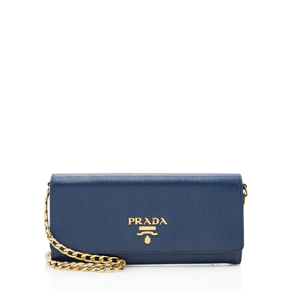 Prada Vitello Move Wallet on Chain Bag (SHF-19357)