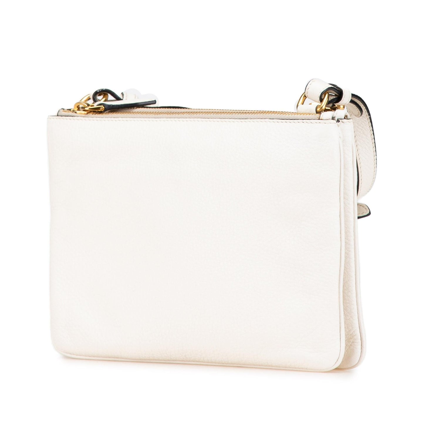 Prada Vitello Phenix Double Zip Crossbody
